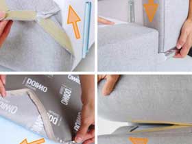 How to refit the sofa's covering