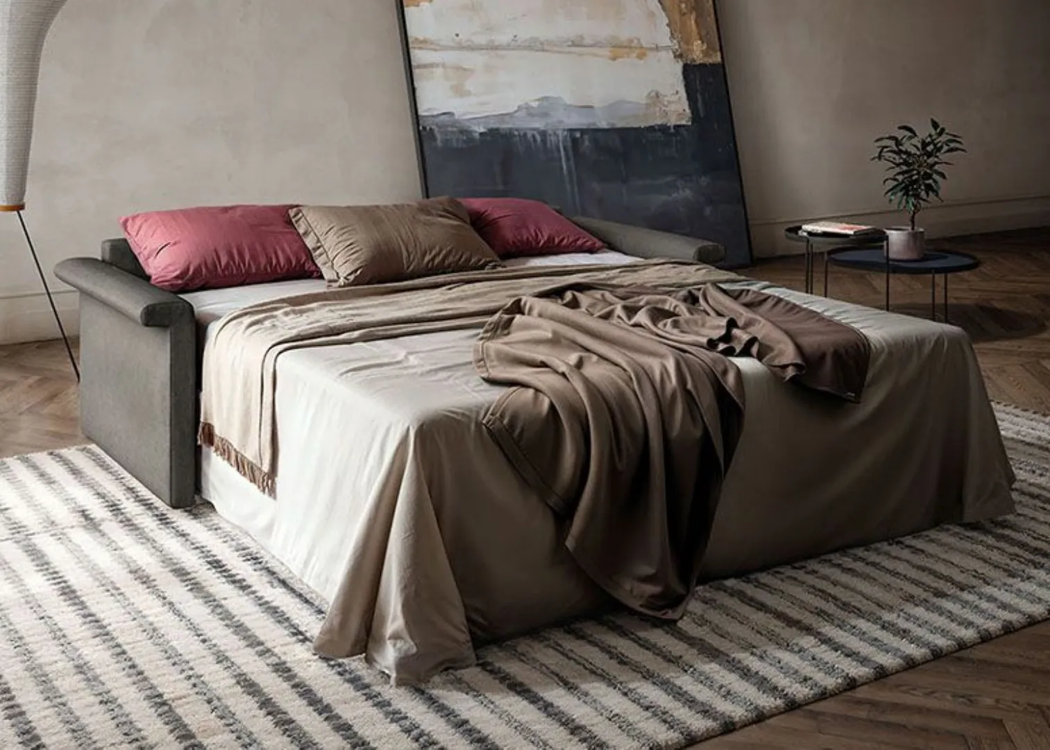 open double sofa bed