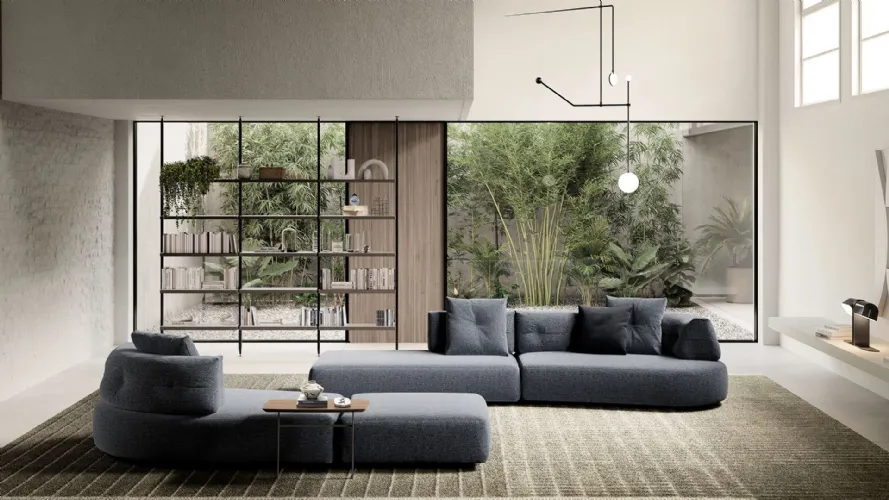 Lotus sofa with adjustable backrests